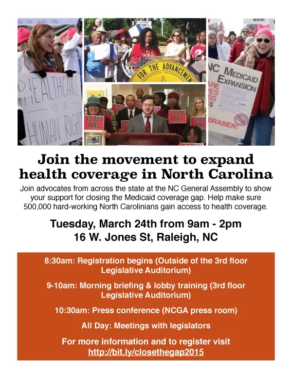 Grab the flyer for Medicaid Lobby Day (PDF)