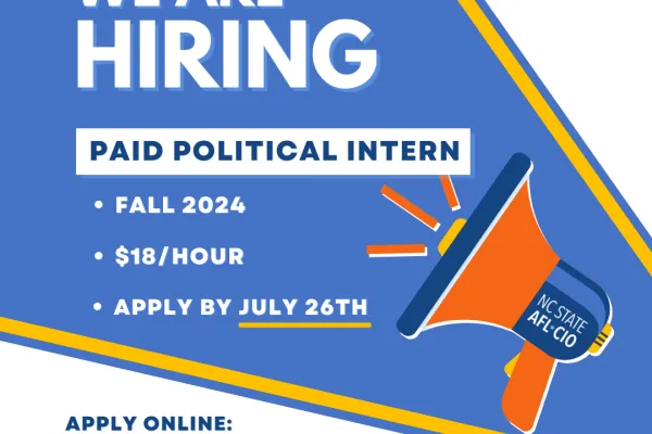 graphic advertising fall 2024 paid political internship including hourly pay, deadline, and application link