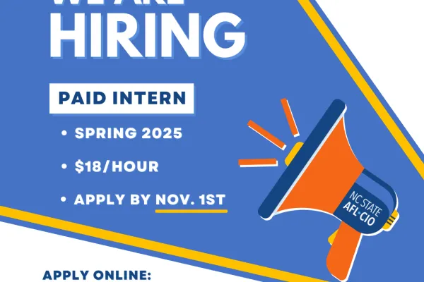 graphic advertising spring 2025 political internship including hourly pay, deadline, and application link