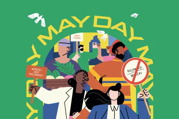 artwork by AFL-CIO promoting May Day 2026