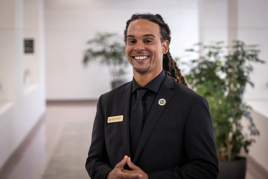 photo of braxton winston smiling for the camera