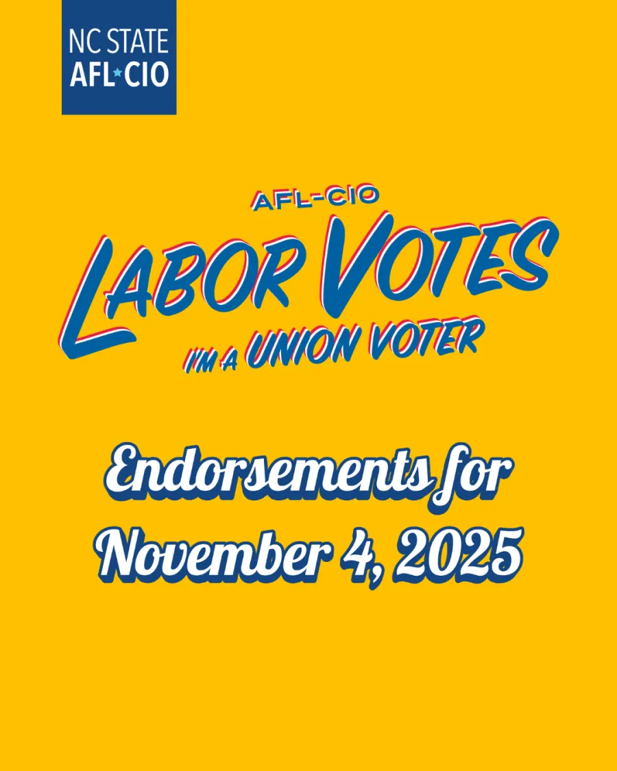 graphic promoting endorsements for November 4, 2025