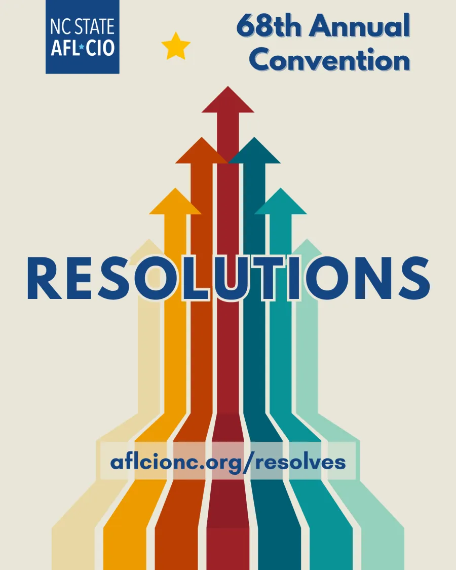 graphic promoting 68th annual convention resolutions