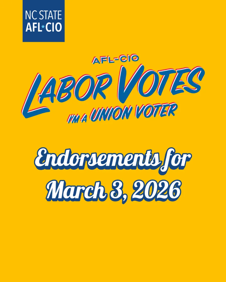 graphic promoting endorsements for March 3, 2026