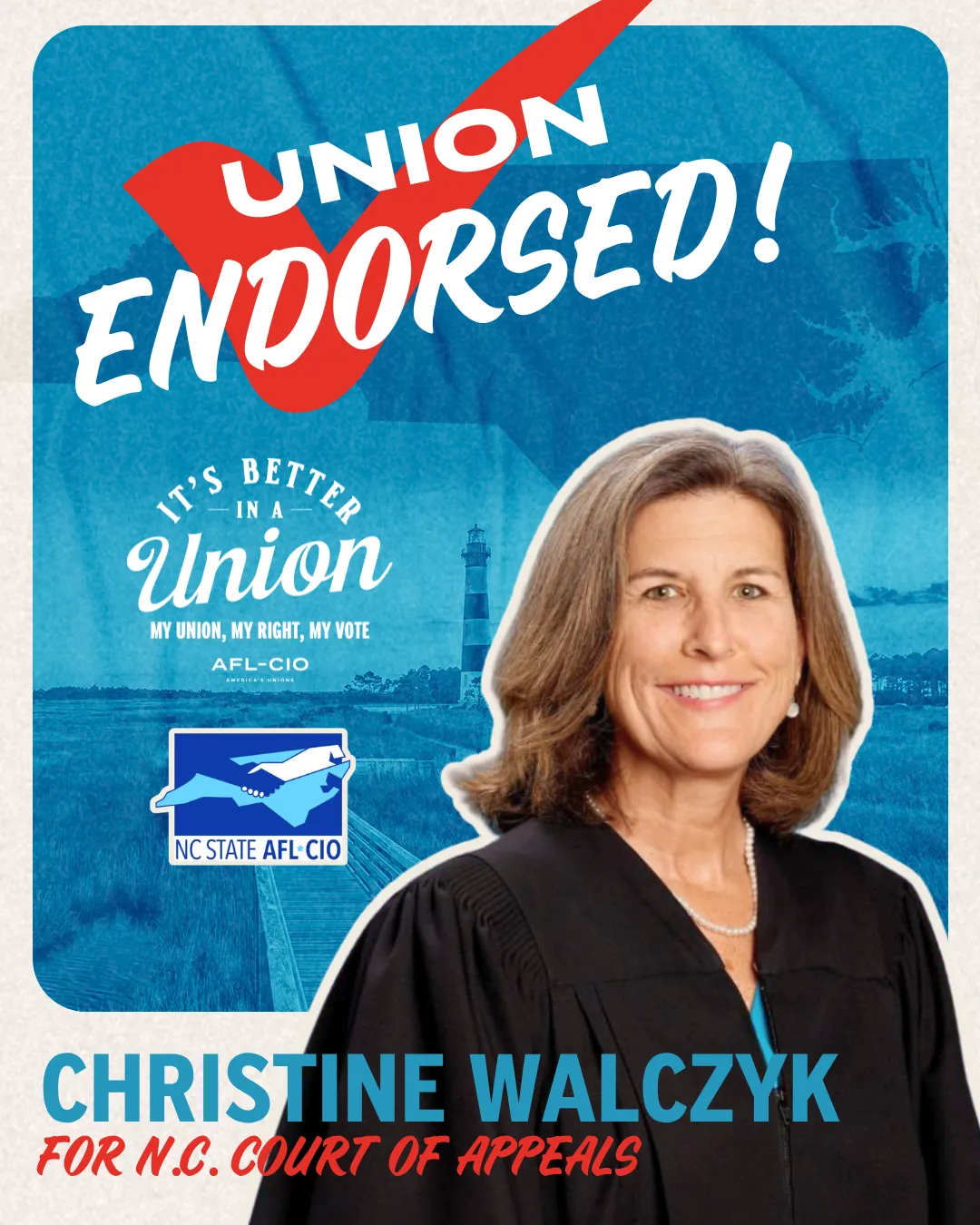 Christine Walczyk for NC Court of Appeals Seat 3