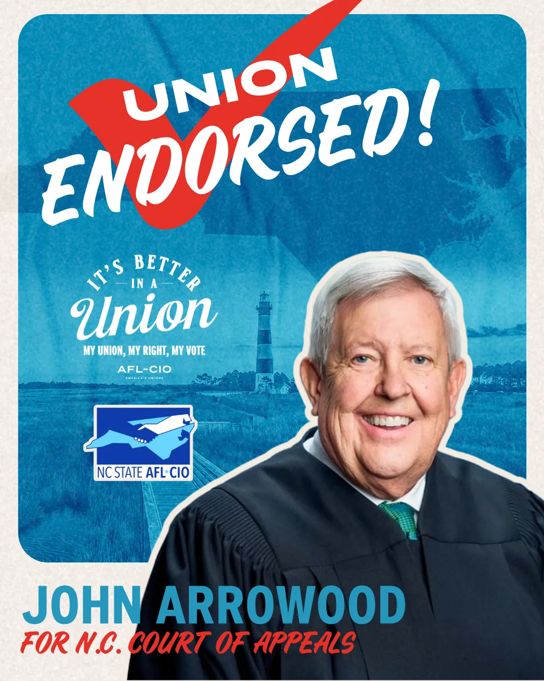 John Arrowood for NC Court of Appeals Seat 1