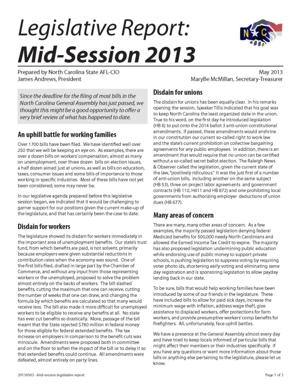 Download our Mid-Session 2013 Legislative Update