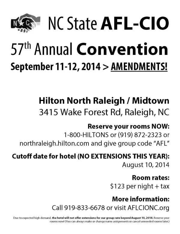 Grab the 2014 Convention flyers