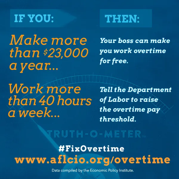 Salary workers will get a boost in pay - and relief from forced, free overtime.