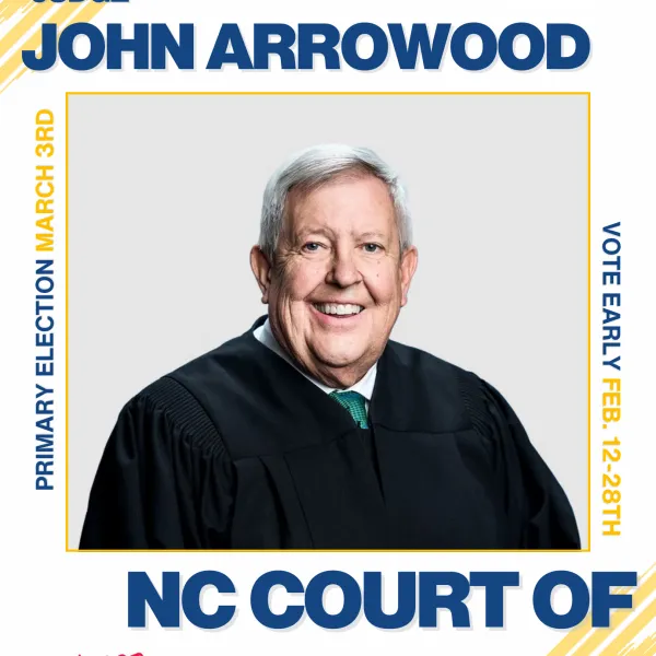 Judge John Arrowood for NC Court of Appeals