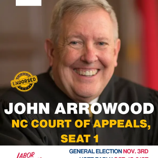 Judge John Arrowood for NC Court of Appeals