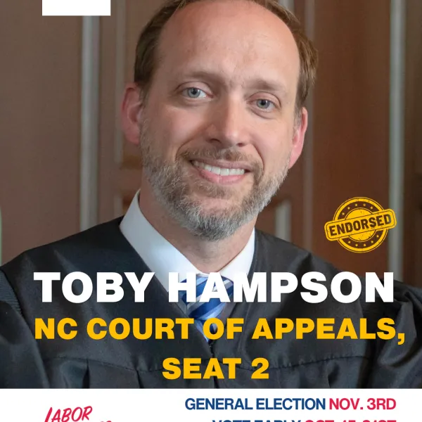 Judge Toby Hampson for NC Court of Appeals